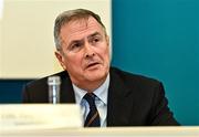 2 February 2023; Croke Park stadium director Peter McKenna speaking during the GAA Annual Report Launch at Croke Park in Dublin. Photo by Sam Barnes/Sportsfile