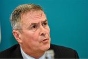 2 February 2023; Croke Park stadium director Peter McKenna speaking during the GAA Annual Report Launch at Croke Park in Dublin. Photo by Sam Barnes/Sportsfile