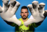 2 February 2023; Goalkeeper Richard Brush poses for a portrait during a Sligo Rovers squad portrait session at The Showgrounds in Sligo. Photo by Stephen McCarthy/Sportsfile