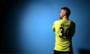 2 February 2023; Goalkeeper Richard Brush poses for a portrait during a Sligo Rovers squad portrait session at The Showgrounds in Sligo. Photo by Stephen McCarthy/Sportsfile