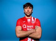 2 February 2023; John Mahon poses for a portrait during a Sligo Rovers squad portrait session at The Showgrounds in Sligo. Photo by Stephen McCarthy/Sportsfile