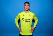 2 February 2023; Goalkeeper Luke McNicholas poses for a portrait during a Sligo Rovers squad portrait session at The Showgrounds in Sligo. Photo by Stephen McCarthy/Sportsfile