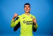 2 February 2023; Goalkeeper Luke McNicholas poses for a portrait during a Sligo Rovers squad portrait session at The Showgrounds in Sligo. Photo by Stephen McCarthy/Sportsfile
