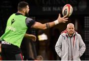 3 February 2023; Wales head coach Warren Gatland during the Wales rugby captain's run at Principality Stadium in Cardiff, Wales. Photo by Brendan Moran/Sportsfile