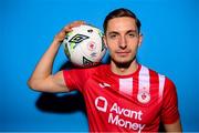 2 February 2023; Lukas Browning poses for a portrait during a Sligo Rovers squad portrait session at The Showgrounds in Sligo. Photo by Stephen McCarthy/Sportsfile