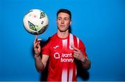 2 February 2023; Will Fitzgerald poses for a portrait during a Sligo Rovers squad portrait session at The Showgrounds in Sligo. Photo by Stephen McCarthy/Sportsfile