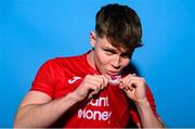 2 February 2023; Cillian Heaney poses for a portrait during a Sligo Rovers squad portrait session at The Showgrounds in Sligo. Photo by Stephen McCarthy/Sportsfile