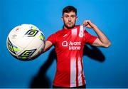 2 February 2023; Karl O'Sullivan poses for a portrait during a Sligo Rovers squad portrait session at The Showgrounds in Sligo. Photo by Stephen McCarthy/Sportsfile