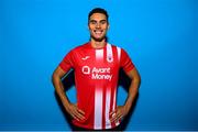 2 February 2023; Max Mata poses for a portrait during a Sligo Rovers squad portrait session at The Showgrounds in Sligo. Photo by Stephen McCarthy/Sportsfile