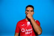 2 February 2023; Max Mata poses for a portrait during a Sligo Rovers squad portrait session at The Showgrounds in Sligo. Photo by Stephen McCarthy/Sportsfile