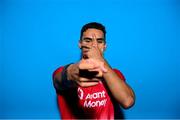 2 February 2023; Max Mata poses for a portrait during a Sligo Rovers squad portrait session at The Showgrounds in Sligo. Photo by Stephen McCarthy/Sportsfile