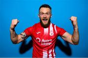2 February 2023; David Cawley poses for a portrait during a Sligo Rovers squad portrait session at The Showgrounds in Sligo. Photo by Stephen McCarthy/Sportsfile