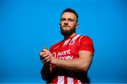 2 February 2023; David Cawley poses for a portrait during a Sligo Rovers squad portrait session at The Showgrounds in Sligo. Photo by Stephen McCarthy/Sportsfile