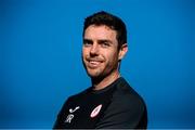 2 February 2023; Manager John Russell poses for a portrait during a Sligo Rovers squad portrait session at The Showgrounds in Sligo. Photo by Stephen McCarthy/Sportsfile