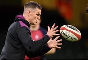 3 February 2023; Captain Jonathan Sexton during the Ireland rugby captain's run at Principality Stadium in Cardiff, Wales. Photo by Brendan Moran/Sportsfile