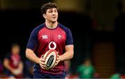 3 February 2023; Tom Stewart during the Ireland rugby captain's run at Principality Stadium in Cardiff, Wales. Photo by Brendan Moran/Sportsfile