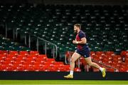 3 February 2023; Stuart McCloskey during the Ireland rugby captain's run at Principality Stadium in Cardiff, Wales. Photo by Brendan Moran/Sportsfile