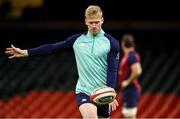3 February 2023; Jamie Osborne during the Ireland rugby captain's run at Principality Stadium in Cardiff, Wales. Photo by Brendan Moran/Sportsfile