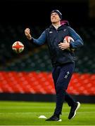 3 February 2023; Forwards coach Paul O'Connell during the Ireland rugby captain's run at Principality Stadium in Cardiff, Wales. Photo by Brendan Moran/Sportsfile