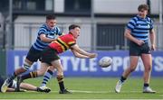3 February 2023; Eoghan O'Hanlon of CBC Monkstown during the Bank of Ireland Leinster Rugby Schools Senior Cup First Round match between CBC Monkstown and St Vincent’s Castleknock College at Energia Park in Dublin. Photo by Tyler Miller/Sportsfile