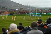 4 February 2023; A general view of action during the Allianz Hurling League Division 1 Group B match between Antrim and Kilkenny at Corrigan Park in Belfast. Photo by Ramsey Cardy/Sportsfile