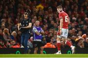 4 February 2023; Liam Williams of Wales leaves the pitch after been shown a yellow card by referee Karl Dickson during the Guinness Six Nations Rugby Championship match between Wales and Ireland at Principality Stadium in Cardiff, Wales. Photo by David Fitzgerald/Sportsfile