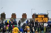 4 February 2023; A general view of supporters during the Allianz Hurling League Division 1 Group B match between Antrim and Kilkenny at Corrigan Park in Belfast. Photo by Ramsey Cardy/Sportsfile