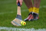 4 February 2023; A general view of a SMART sliotar during the Allianz Hurling League Division 1 Group B match between Antrim and Kilkenny at Corrigan Park in Belfast. Photo by Ramsey Cardy/Sportsfile