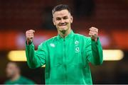 4 February 2023; Jonathan Sexton of Ireland celebrates after the Guinness Six Nations Rugby Championship match between Wales and Ireland at Principality Stadium in Cardiff, Wales. Photo by David Fitzgerald/Sportsfile