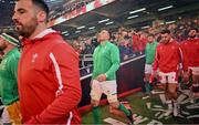4 February 2023; Jack Conan of Ireland walks onto the pitch before the Guinness Six Nations Rugby Championship match between Wales and Ireland at Principality Stadium in Cardiff, Wales. Photo by Brendan Moran/Sportsfile