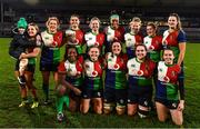 4 February 2023; Leinster players, top row, from left, Aoife Dalton, Niamh O'Dowd, Ella Roberts, Emma Hooban, Eimear Corri, Dannah O'Brien, Katie Whelan and Leah Tarpey. Front row, from left, Linda Djougang, Jess Keating, Hannah O'Connor, Mary Healy and Molly Scuffil McCabe after the Celtic Challenge 2023 match between Combined Provinces XV and The Thistles at Kingspan Stadium in Belfast. Photo by Ben McShane/Sportsfile