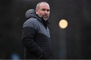 4 February 2023; UCD manager Andrew Myler during the Leinster Senior Cup fourth round match between UCD and Shamrock Rovers at UCD Bowl in Dublin. Photo by Tyler Miller/Sportsfile