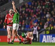 4 February 2023; Robbie O’Flynn of Cork after sustaining an injury during the Allianz Hurling League Division 1 Group A match between Cork and Limerick at Páirc Ui Chaoimh in Cork. Photo by Eóin Noonan/Sportsfile
