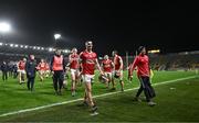 4 February 2023; Shane Kingston of Cork, centre, leaves the pitch after the Allianz Hurling League Division 1 Group A match between Cork and Limerick at Páirc Ui Chaoimh in Cork. Photo by Eóin Noonan/Sportsfile
