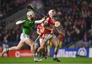 4 February 2023; Tommy O’Connell of Cork in action against Cian Lynch of Limerick during the Allianz Hurling League Division 1 Group A match between Cork and Limerick at Páirc Ui Chaoimh in Cork. Photo by Eóin Noonan/Sportsfile