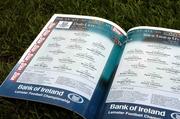 6 June 2004; The Dublin team, as printed in the official match program, to play Westmeath. Bank of Ireland Leinster Senior Football Championship, Dublin v Westmeath, Croke Park, Dublin. Picture credit; Matt Browne / SPORTSFILE