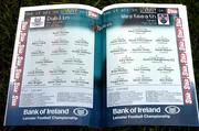 6 June 2004; The Dublin team, as printed in the official match program, to play Westmeath. Bank of Ireland Leinster Senior Football Championship, Dublin v Westmeath, Croke Park, Dublin. Picture credit; Matt Browne / SPORTSFILE