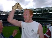 6 June 2004; Westmeath goalkeeper Gary Connaughton celebrates at the end of the game after victory over Dublin. Bank of Ireland Leinster Senior Football Championship, Dublin v Westmeath, Croke Park, Dublin. Picture credit; David Maher / SPORTSFILE