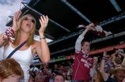 6 June 2004; Westmeath supporters celebrate at the end of the game after their sides victory over Dublin. Bank of Ireland Leinster Senior Football Championship, Dublin v Westmeath, Croke Park, Dublin. Picture credit; David Maher / SPORTSFILE