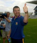 6 June 2004; Pat Roe, Wexford manager, celebrates victory over Kildare after the final whistle. Bank of Ireland Leinster Senior Football Championship, Wexford v Kildare, Croke Park, Dublin. Picture credit; Matt Browne / SPORTSFILE