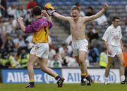 6 June 2004; David Murphy, right, Wexford, celebrates with team-mate Darragh Breen at the end of the game after victory over Kildare. Bank of Ireland Leinster Senior Football Championship, Wexford v Kildare, Croke Park, Dublin. Picture credit; David Maher / SPORTSFILE