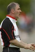 6 June 2004; Tyrone manager Mickey Harte pictured on the sideline during the game. Bank of Ireland Ulster Senior Football Championship, Tyrone v Fermanagh, St. Tighernach's Park, Clones, Co. Monaghan. Picture credit; Damien Eagers / SPORTSFILE