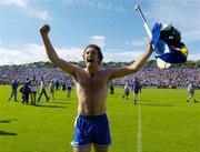 6 June 2004; James Murray, Waterford, celebrates after victory over Tipperary. Guinness Munster Senior Hurling Championship Semi-Final, Tipperary v Waterford, Pairc Ui Chaoimh, Cork. Picture credit; Brendan Moran / SPORTSFILE