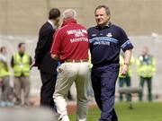 6 June 2004; Dublin manager Tommy Lyons and Westmeath manager Paidi O Se wish each other well before the game. Bank of Ireland Leinster Senior Football Championship, Dublin v Westmeath, Croke Park, Dublin. Picture credit; Matt Browne / SPORTSFILE