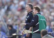 29 May 2004; Mike McNamara, Offaly Manager pictured with Brian Whelahan. Guinness Leinster Senior Hurling Championship, Offaly v Laois, O' Connor Park, Tullamore, Co. Offaly. Picture credit; Matt Browne / SPORTSFILE