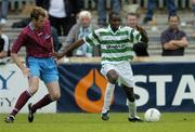 4 June 2004; Mark Rutherford, Shamrock Rovers, in action against Brian Kelly, Drogheda United. eircom league, Premier Division, Shamrock Rovers v Drogheda United, Richmond Park, Dublin. Picture credit; Brian Lawless / SPORTSFILE