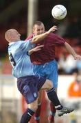 11 June 2004; Gary O'Neill, Dublin City, in action against Steven Grey, Drogheda United. eircom league, Premier Division, Dublin City v Drogheda United, Tolka Park, Dublin. Picture credit; Brian Lawless / SPORTSFILE