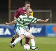 4 June 2004; Derek Tracey, Shamrock Rovers, in action against Drogheda United. eircom league, Premier Division, Shamrock Rovers v Drogheda United, Richmond Park, Dublin. Picture credit; Brian Lawless / SPORTSFILE