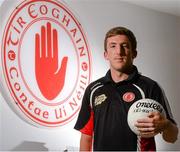 19 August 2013; Tyrone's Dermot Carlin during a press event ahead of their GAA Football All-Ireland Senior Championship Semi-Final against Mayo on Sunday. Tyrone Press Event, Tyrone GAA Headquarters, Garvaghey, Co. Tyrone. Picture credit: Oliver McVeigh / SPORTSFILE
