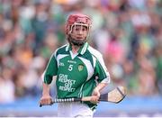 18 August 2013; Ciara Lenihan, representing Cappataggle N.S. Ballinasloe, Co. Galway, during the INTO/RESPECT Exhibition GoGames at the GAA Hurling All-Ireland Senior Championship Semi-Final between Limerick and Clare. Croke Park, Dublin. Picture credit: Stephen McCarthy / SPORTSFILE
